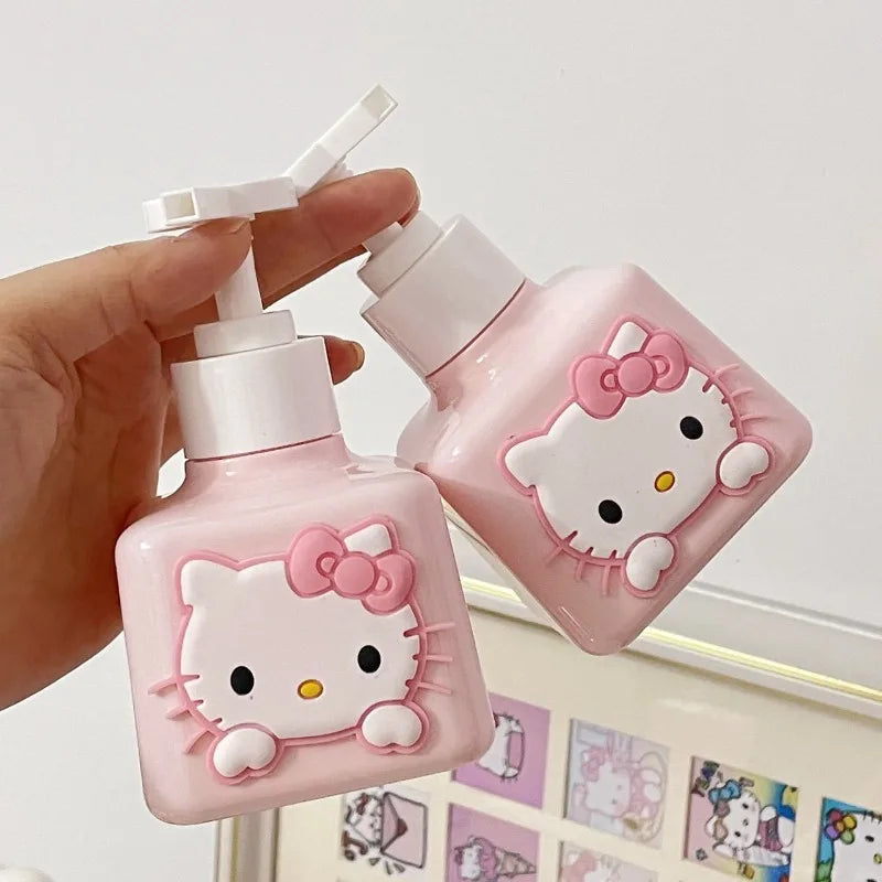 Hello Kitty Inspired Kawaii Squeeze Bottles (Leakproof Travel Toiletry Containers)