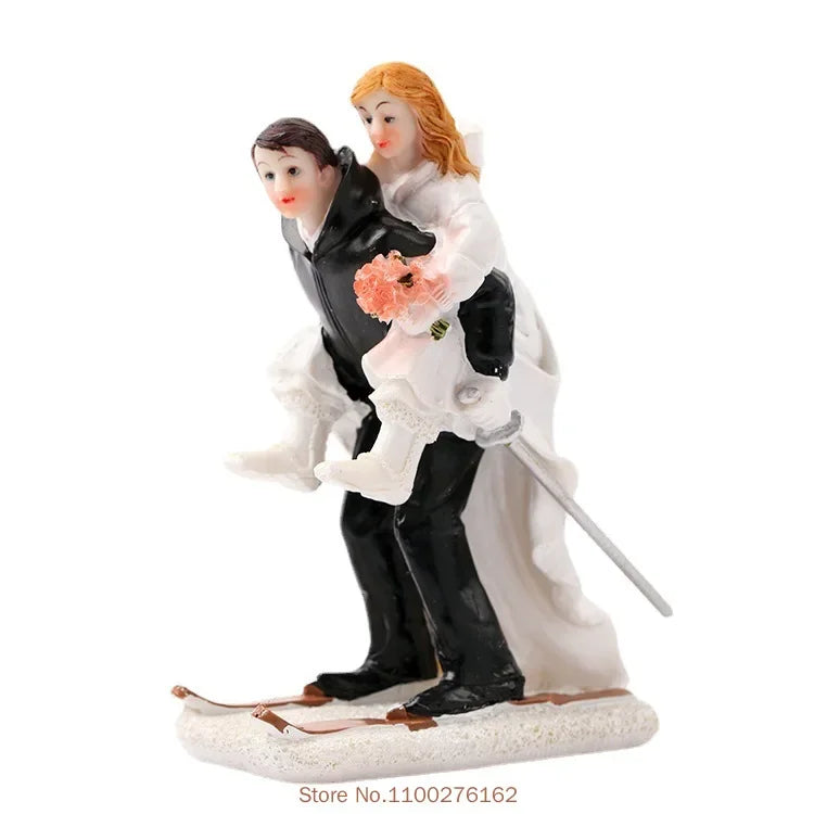 Wedding Couple Resin Cake Figurine