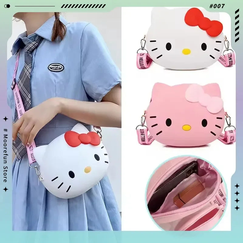 Hello Kitty Mini Crossbody Bag (11cm / 19cm Kawaii Messenger &amp; Phone Purse)