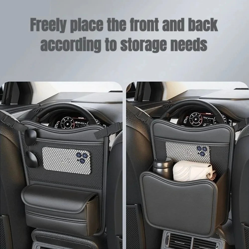 2026 Universal Car Seat Gap Organizer Storage Net Multifunctional Mesh Pocket for Handbag Water Bottle Auto Interior Accessories