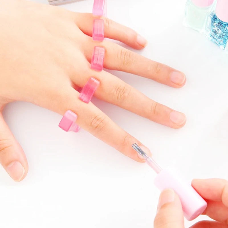 2Pcs/set Soft Silicone Finger Toe Separator Manicure Pedicure Tool