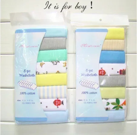 5/8 Pcs/Set Cotton Newborn Baby Towels Saliva Towel Nursing Towel