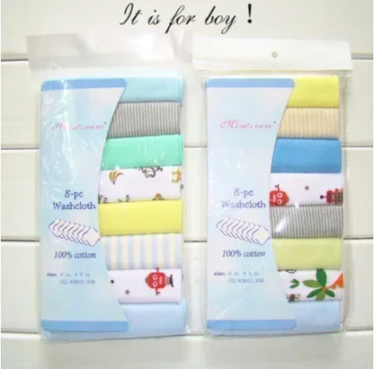 5/8 Pcs/Set Cotton Newborn Baby Towels Saliva Towel Nursing Towel