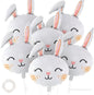 3/6Pcs Easter Rabbit Balloons, Giant Bunny Shaped Foil Balloons Happy Easter Balloon forEaster Party Decors Kids Birthday Party