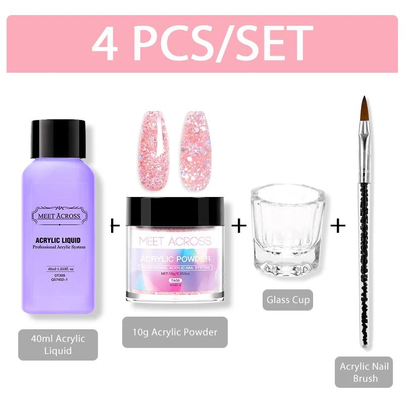 Acrylic Powder Set- Clear /Pink/ Nude