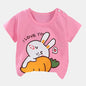 Children's  Cartoon Print T-Shirt  Short Sleeve 100% Cotton