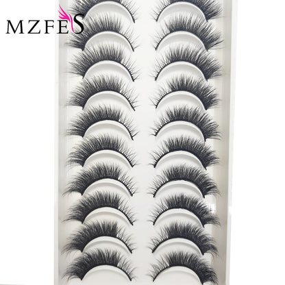 10 Pairs of Natural 3D Mink Lashes