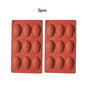 1/2‑Pack Silicone 9‑Cavity Madeleine Mold