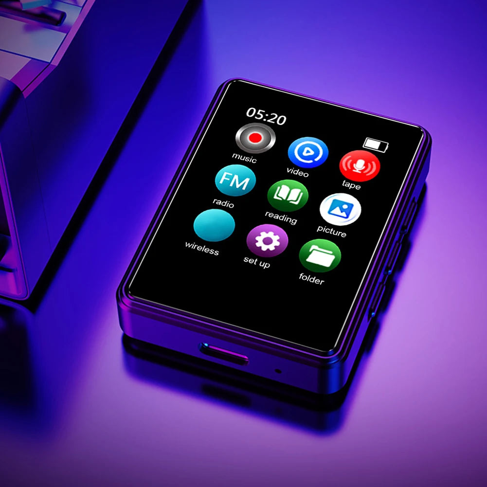 Bluetooth MP3/MP4 Lossless Music Player (1.77" Screen, 128GB, Built‑In Speaker)
