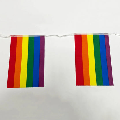 Rainbow string Flags 20pcsset/14x21cm Rainbow  Flags Banner LGBT Pride Lesbian Gay Parades string