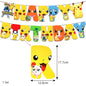 Pikachu Birthday Party Decoration Set (Backdrop · Balloons · Tableware · Kids Party Kit)