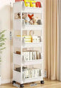 Slim Kitchen Corner Storage Rack — Multi‑Layer Narrow Bookshelf