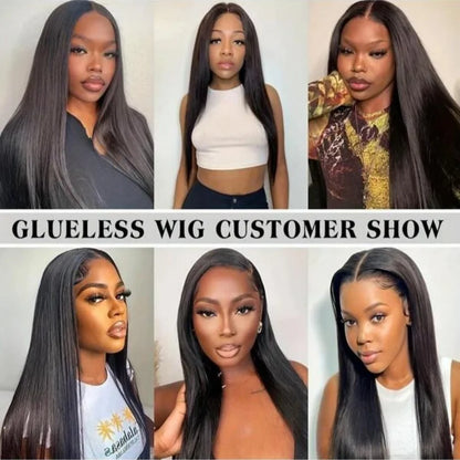 28" Ready‑To‑Go Glueless HD Lace Wig (13×4 / 13×6 · Bone Straight · Brazilian Human Hair)