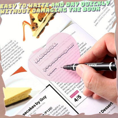 160 Pack Multipurpose Waterproof Durable Fluorescent/Solid Sticky Notes