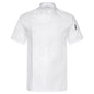 Mens Womens Stand Collar Short Sleeve Chef Coat Working Kitchen Uniform for Cafe Bakery Western Restaurant Hotel Work Wear