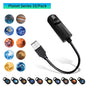 Led Halloween Moon Lamp USB Projector Night Light Christmas Holiday Ornaments for Ceiling Wall Atmosphere Mood Light Adjustable