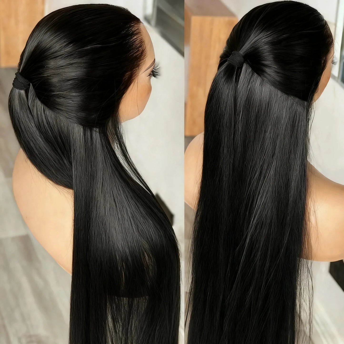 100% Vietnamese Human Hair Super Double‑Drawn Bone Straight Lace Frontal Wig (13×6 Glueless)