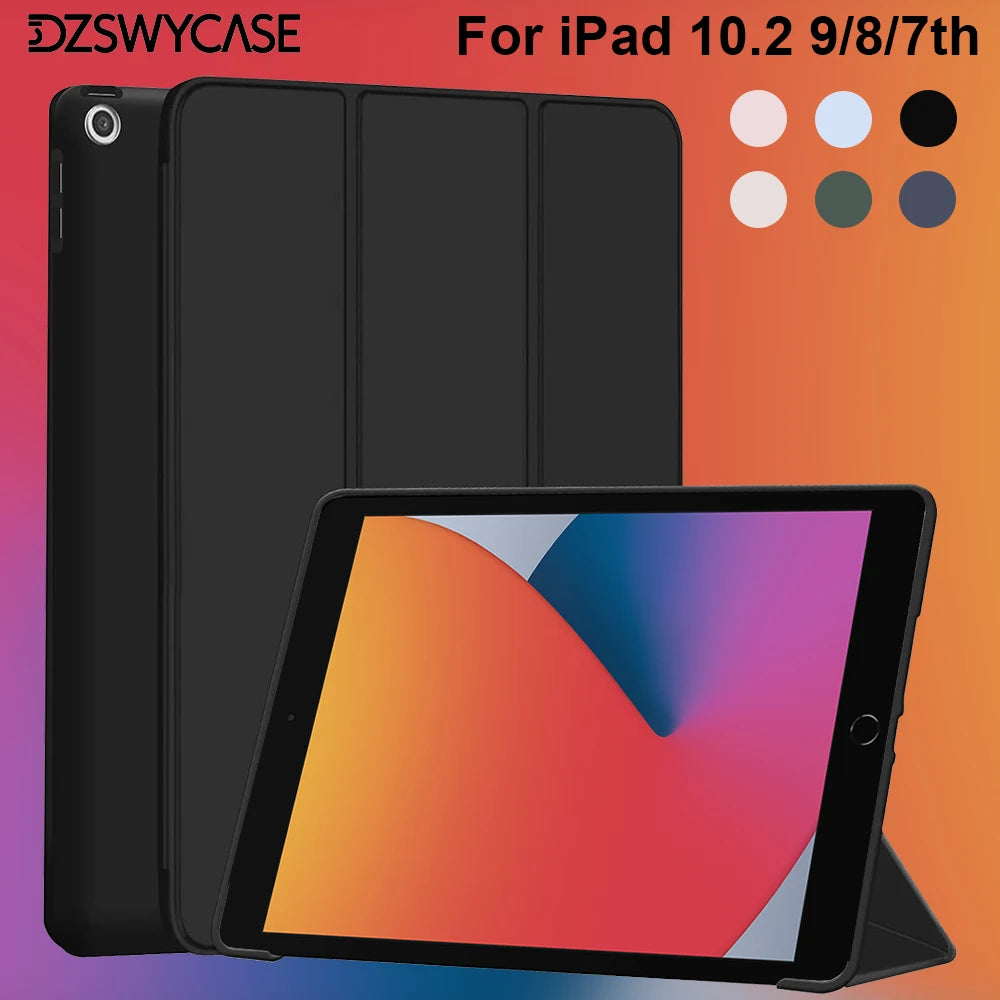 iPad 10.2 Slim Silicone Smart Case (7th–9th Gen)