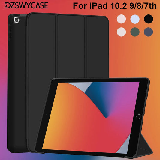 iPad 10.2 Slim Silicone Smart Case (7th–9th Gen)