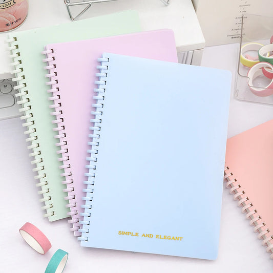 1 Pack Lined Ruled Spiral Paper Notebook 5.8 x 8.2 Inches College