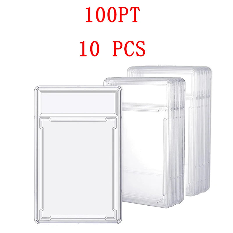 35/55/75/100PT Baseball Star Cards Slab Label Grade Trading Card Sleeves Protector Acrylic Stand Plastic Game PTCG Gift Kids Toy