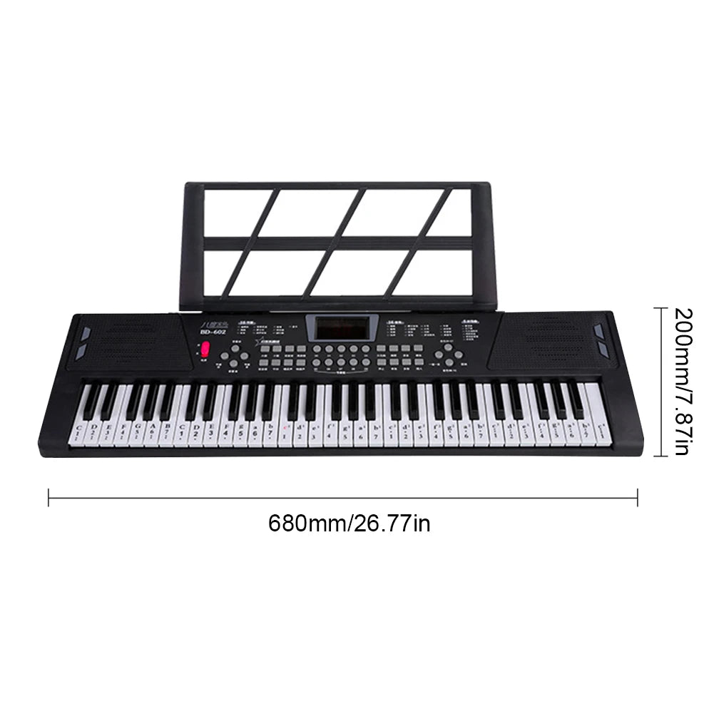 61‑Key USB Digital Keyboard Piano – Portable Children’s Electronic Organ & Musical Toy
