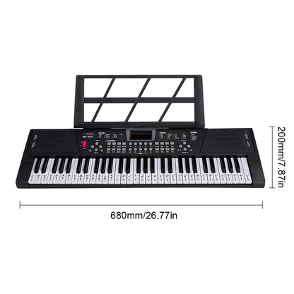 61‑Key USB Digital Keyboard Piano – Portable Children’s Electronic Organ & Musical Toy