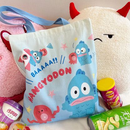 Sanrio Hello Kitty Canvas Shoulder Tote – Large Capacity