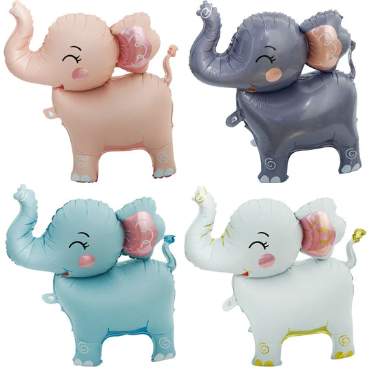 3D Standing  Elephant Aluminum Film Balloon Birthday Party Decorations Supplies Baby Shower Wedding Theme Party Balloon
