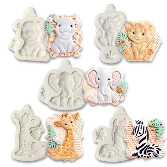 Cute Elephant Silicone Sugarcraft Mold Cookie Cupcake Chocolate Baking Mold Fondant Cake Decorating Tools