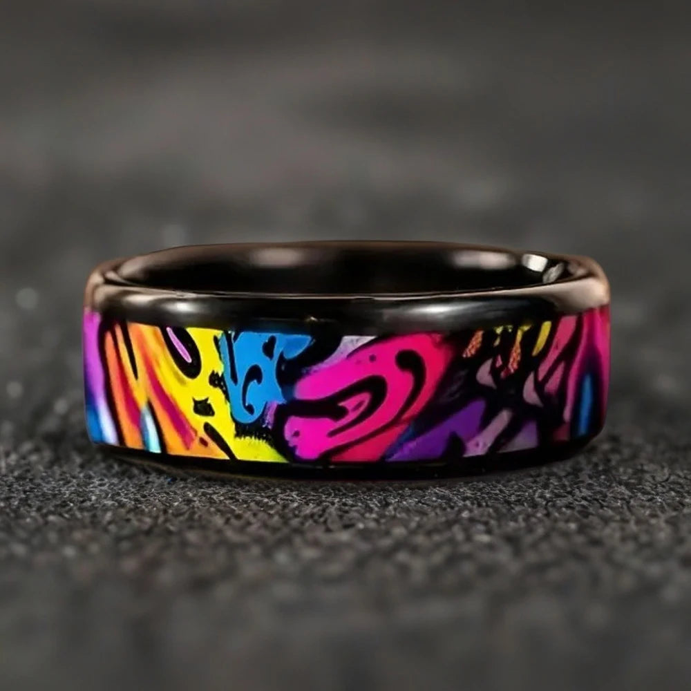 8mm Stainless Steel Ring skull design