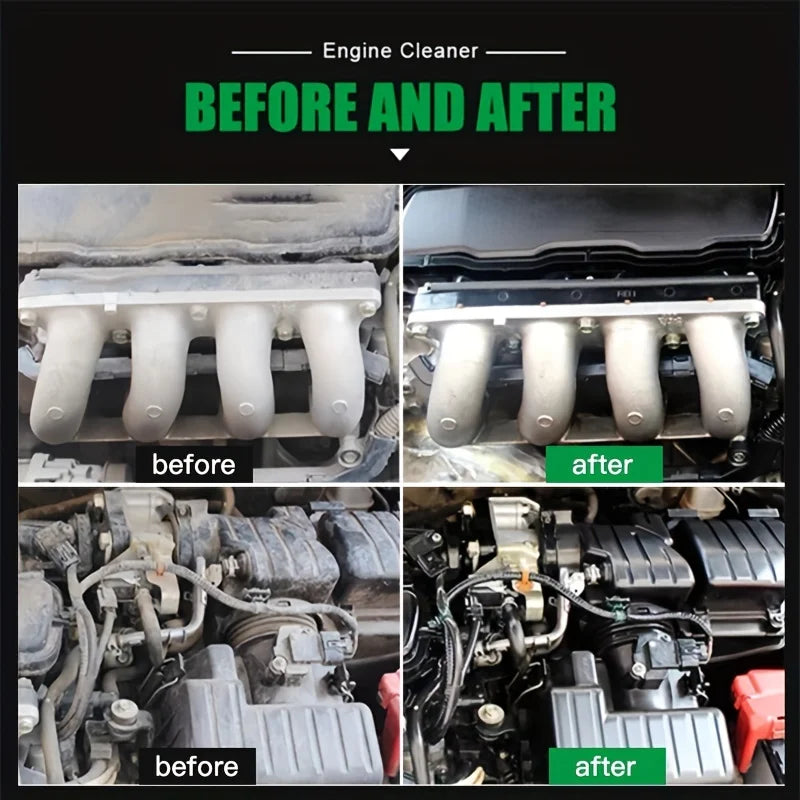Engine Cleaner, Engine Shine Protector, Detailer, Decontaminant, Deep Degreasing, Compartment Heavy Oil Dust Car Cleaning Tools.