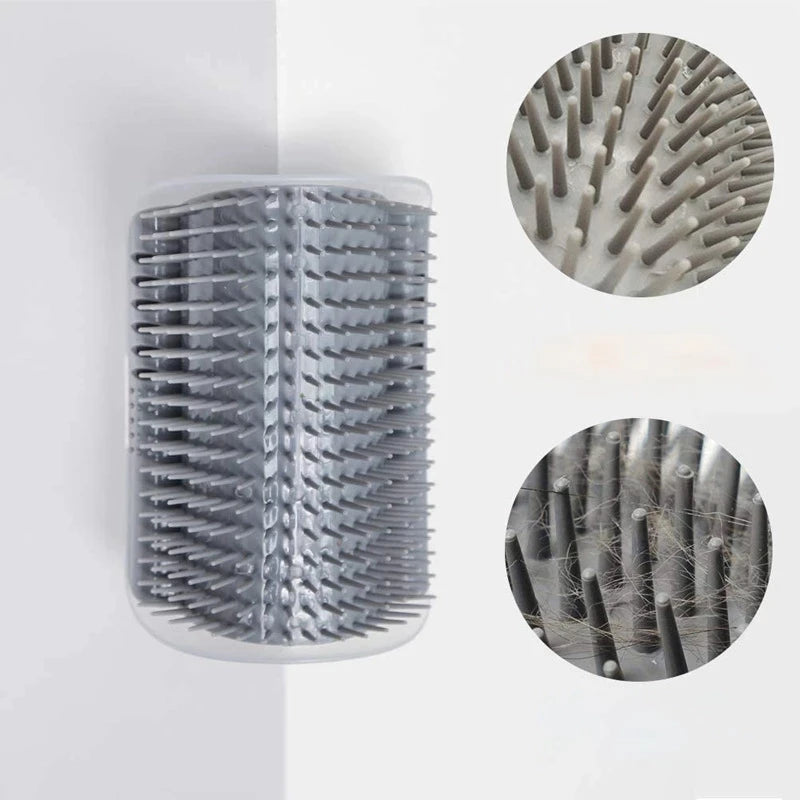 Cat Self Groomer Corner Wall  Brush Comb