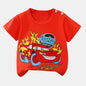 Children's  Cartoon Print T-Shirt  Short Sleeve 100% Cotton