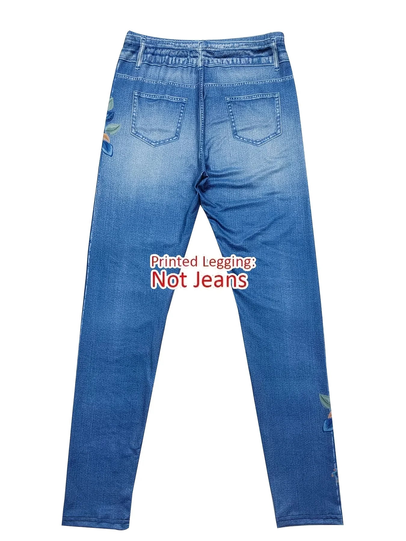 Women’s Printed High‑Elastic Skinny Pants