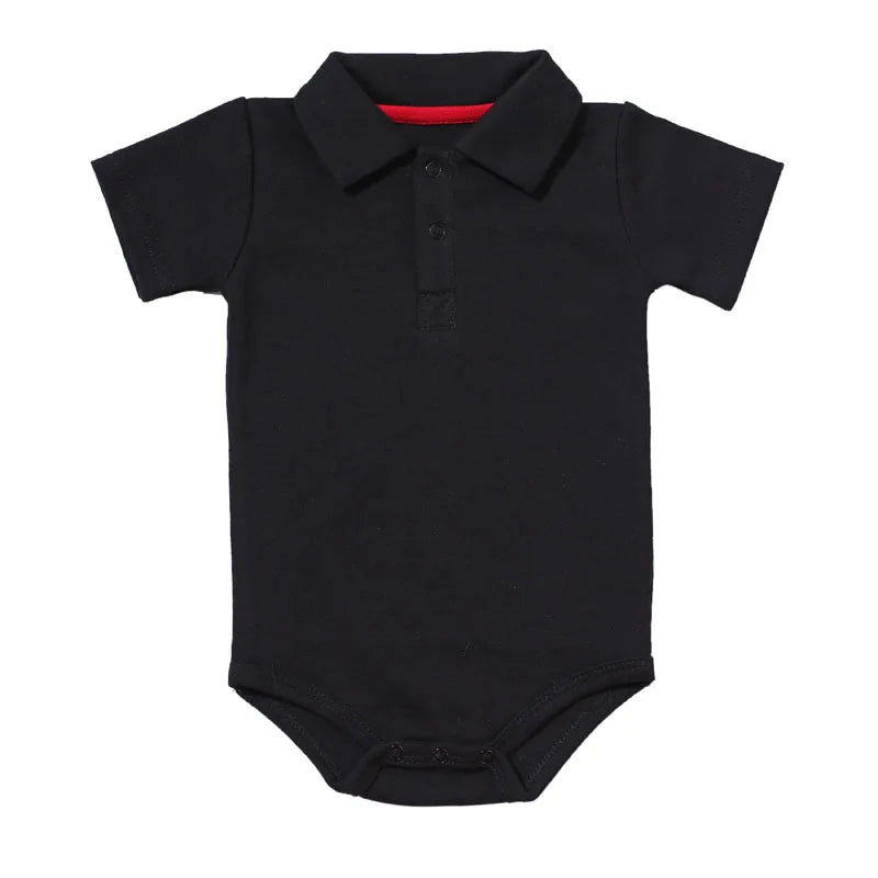 Summer Baby Boy Rompers Turn-down Collar For 0-2Y Toddlers