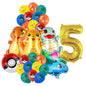 Classical Pikachu Birthday Party Decoration Set (Backdrop · Balloons · Tableware · Kids Event Supplies)