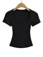 Women’s Square Collar Summer Crop Top