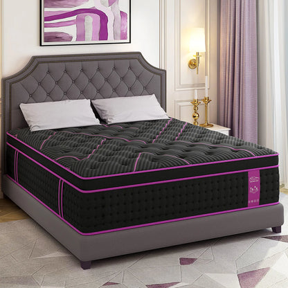 12/14" Hybrid Gel Memory Foam Mattress — Medium Firm, Motion‑Isolating