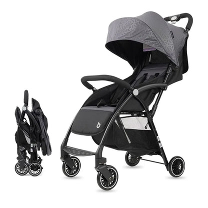 Sitting &amp; Lying Dual‑Use Lightweight Folding Baby Stroller (Multi‑Speed · Large Storage · Two‑Way Rollout)
