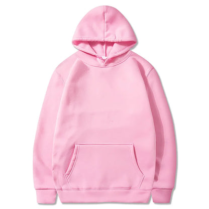 Men's and Women's Solid Color Pocket Hoodies: Fashionable, Casual, Sports Fitness Sweatshirts, Multi-Color Pullovers