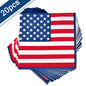 Independence Day Party Disposable Cutlery American Flag Plate Paper Cup For USA Birthday Party Supplies Patriotic Decorations