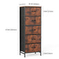 5‑Drawer Fabric Cabinet – 48" Living Room Storage