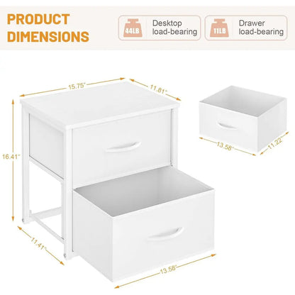 Stackable Closet Storage Drawers – White