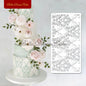 Various Flower Leaf Design Fondant Cake Stencil DIY Royal Cream Border Mold PET Drawing Template Cake Decorating Tools Bakeware