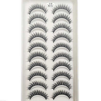 10 Pairs of Natural 3D Mink Lashes