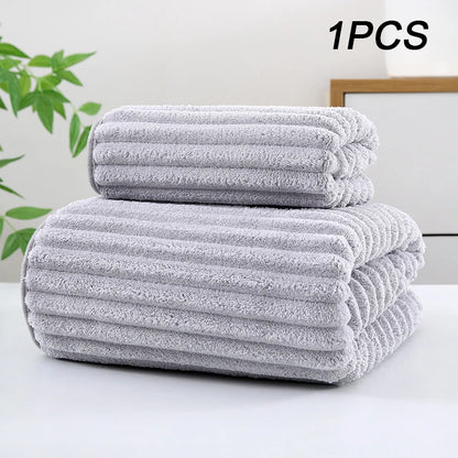 Thickening High quality bamboo charcoal coral velvet fiber bath towel Super Absorbent And Quick Drying Bath Towel Bathroom Use