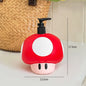 Vinyl Mushroom Soap Dispenser   Cute Mushroom‑Shaped Lotion Bottle with Black Pump