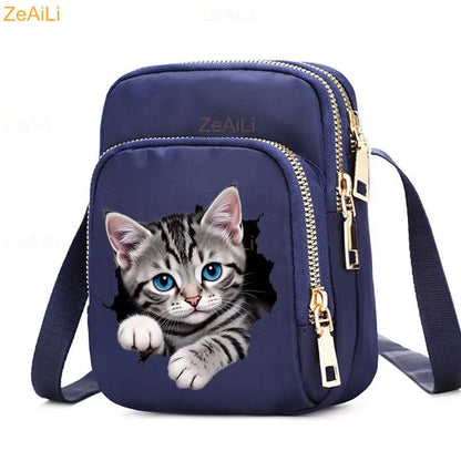 Cat & Dog Faith Quote Crossbody Phone Bag