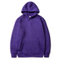 Men's and Women's Solid Color Pocket Hoodies: Fashionable, Casual, Sports Fitness Sweatshirts, Multi-Color Pullovers